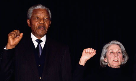Nelson Mandela y Nadine Gordimer